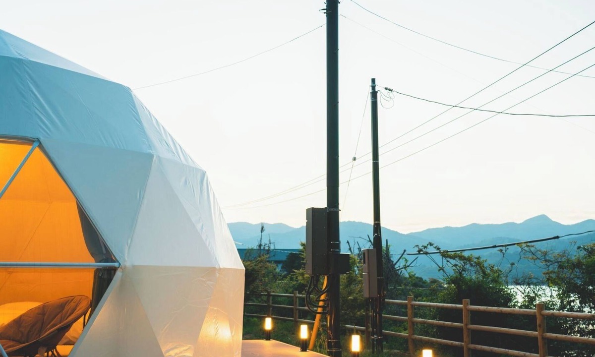 Ama RV Rental | 1 Oki Dome mountain side site with breakfast i/Oki County Shimane