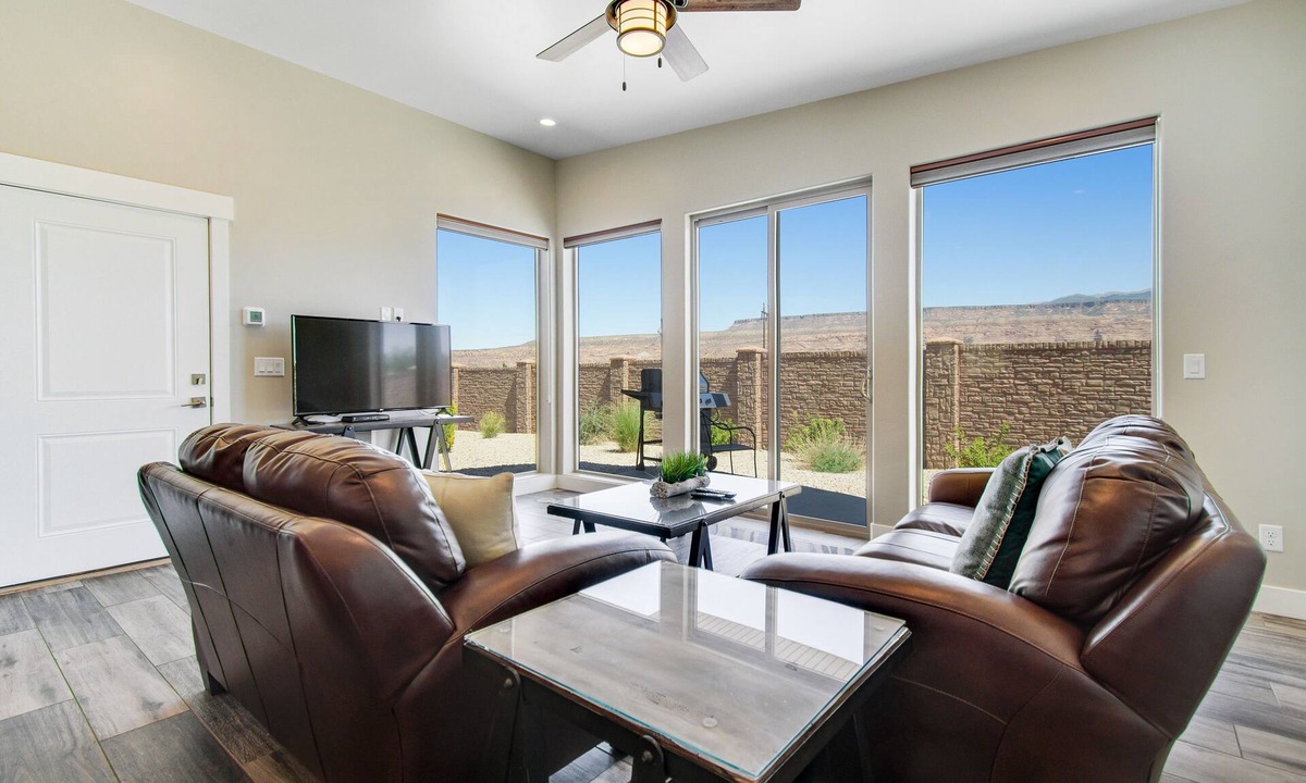 Moab South Valley House | Comfortable Moab condo with patio and views - close to Arches and downtown