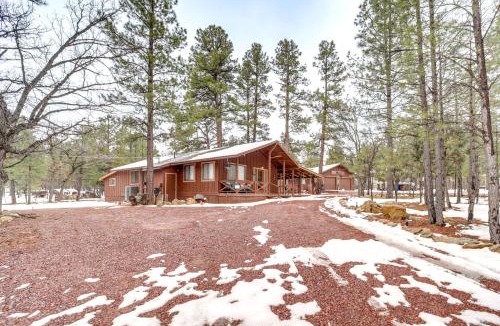 Happy Jack House | 2 Fire Pits & Covered Deck: Cabin in Happy Jack!