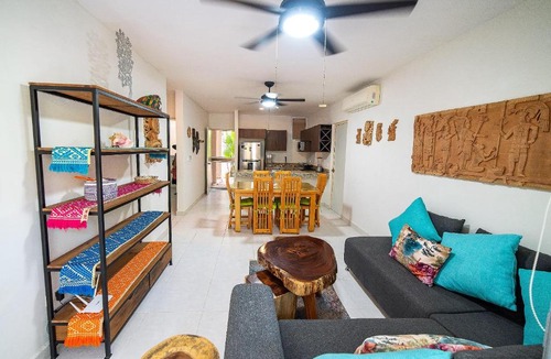 Merida Apartment | 87979 Very chic 3BR Condo, tons of amenities, 1 block from Ocean