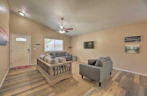Torreon House | Fenced Yard, Fire Pit: Quiet Show Low Home!