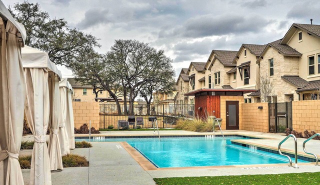 Pool Access: Upscale & Modern Austin Townhome